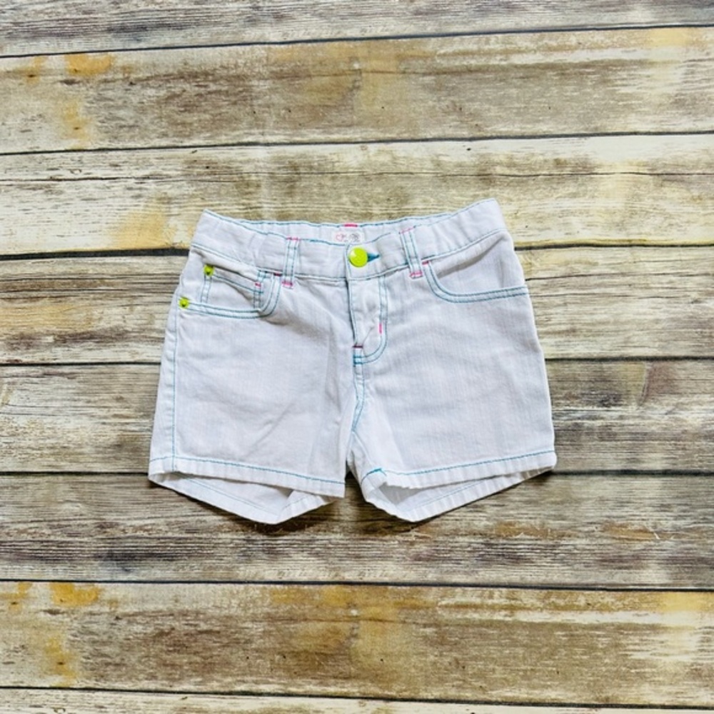 Girls cute white jean shorts! Size 10